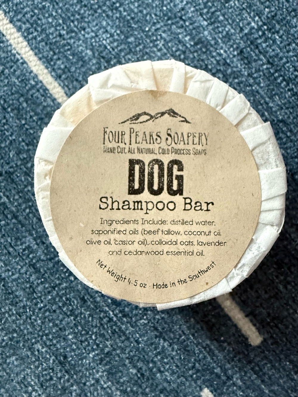 Dog Shampoo Bar - White